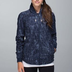 Lululemon Spring Forward Jacket Kanoko Twist Inkwell Ghost